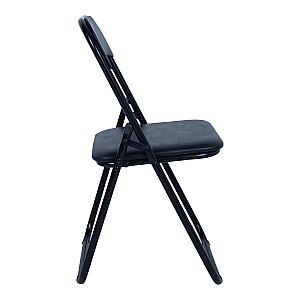 Saliekamais krēsls CATERINA melns/PVC