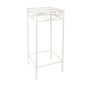 Ziedu stativs SANDY 28x28xH70cm, antiki balts