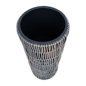 Puķu pods WICKER D28xH50cm, pelēks
