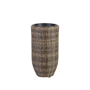 Puķu pods WICKER D28xH59cm, tumši brūns