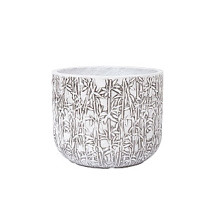 Puķu pods LOUNA D24xH19.5cm, balts/pelēka