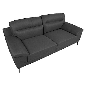Divans ENZO 3-vietigs, tumši peleks