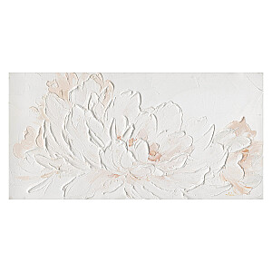 Eļļas glezna 60x120cm, baltas ziedlapiņas
