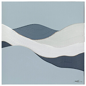 Eļļas glezna 100x100cm, abstrakta jūra