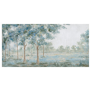 Eļļas glezna 70x150cm, zaļi koki