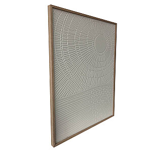 Kanva ar rāmi WALLY 60x80cm, abstrakti balts