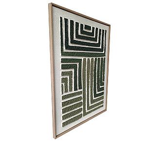 Kanva ar rāmi WALLY 60x80cm, zaļš labirints 2