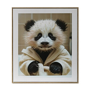 Kanva ar rāmi WALLY 40x50cm, pandas mazulis