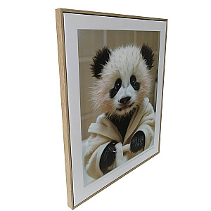 Kanva ar rāmi WALLY 40x50cm, pandas mazulis