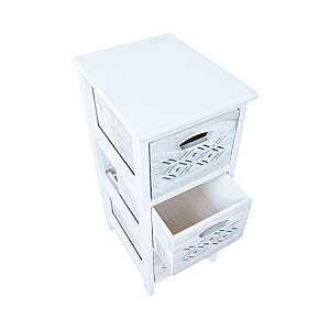Комод MIHKLI с 3 ящиками 26x32x63см, белый