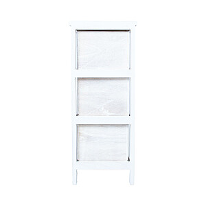 Комод MIHKLI с 3 ящиками 26x32x63см, белый