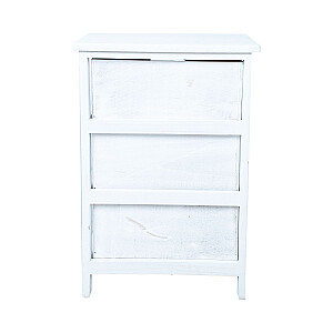 Комод MIHKLI с 3 ящиками 40x29x58см, белый