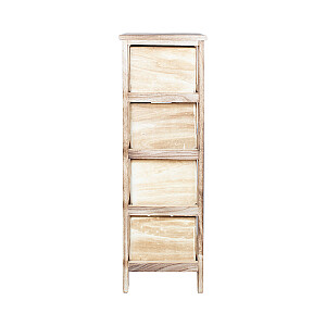 Комод MIHKLI с 4 ящиками 26x32x81см, натуральный