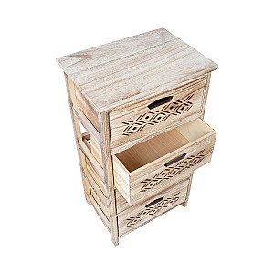 Комод MIHKLI с 4 ящиками 40x29x73см, натуральный