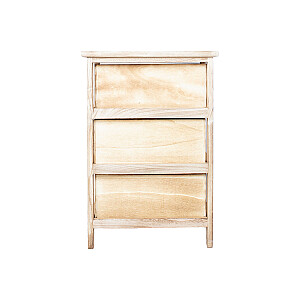 Комод KASEKE с 3 ящиками 40x29x58см, натуральный