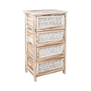 Комод KASEKE с 4 ящиками 40x29x73см, натуральный