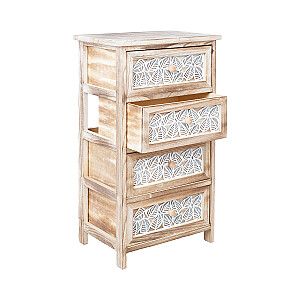 Комод KASEKE с 4 ящиками 40x29x73см, натуральный