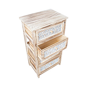 Комод KASEKE с 4 ящиками 40x29x73см, натуральный