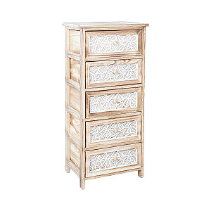 Комод KASEKE с 5 ящиками 40x29x90см, натуральный