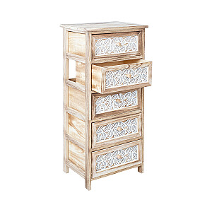 Комод KASEKE с 5 ящиками 40x29x90см, натуральный