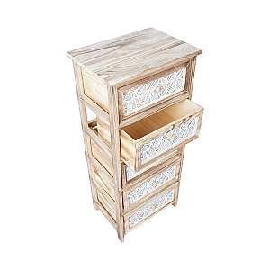 Комод KASEKE с 5 ящиками 40x29x90см, натуральный