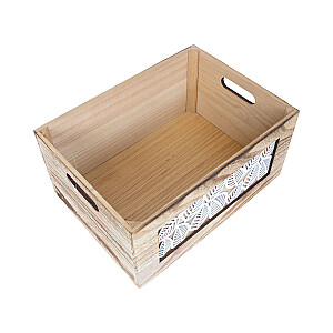 Деревянная коробка KASEKE 36x26x18см, натуральная