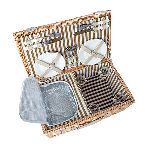 Piknika grozs GINO 4 personām, 54x34xH21cm