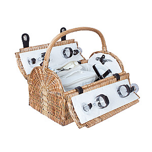 Piknika grozs GINO 4 personām, 47x31xH23/28/38cm