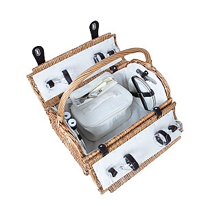Piknika grozs GINO 4 personām, 47x31xH23/28/38cm