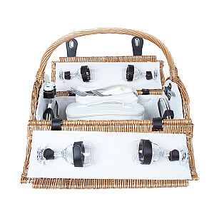 Piknika grozs GINO 4 personām, 47x31xH23/28/38cm