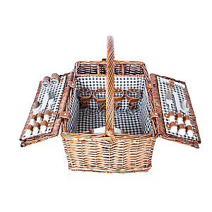 Piknika grozs GINO 4 personām, 46x33xH22/40cm