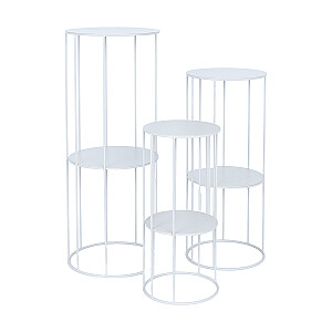 Puķu statīvs DEIA STAND L D28xH70cm, silti pelēks