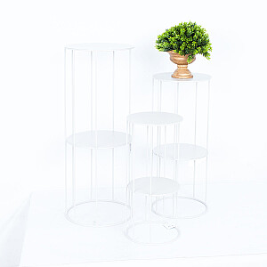 Puķu statīvs DEIA STAND L D28xH70cm, silti pelēks