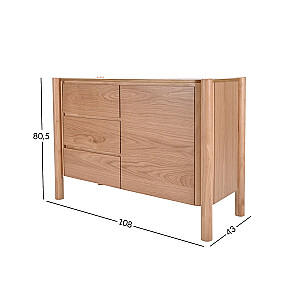 Skapja dēlis GARDENIA 108x43xH80,5cm, ozols