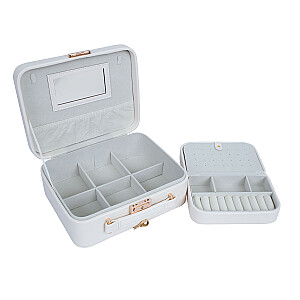 Ювелирная коробка SEZANE TRAVEL 23.5x18.5x9 см, белая