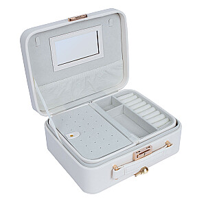 Ювелирная коробка SEZANE TRAVEL 23.5x18.5x9 см, белая