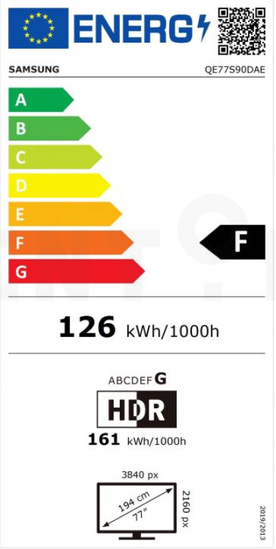 Televizors Samsung Series 9 QE77S90DAEXXH 195,6 cm (77 collas) 4K Ultra HD Smart TV Wi-Fi melns