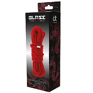DREAM TOYS Blaze Deluxe Bondage Rope lina do krēpošanas Sarkana 5m