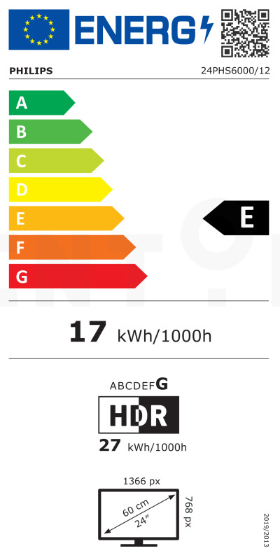 Philips 24PHS6000/12 24" (60см) 2K LED телевизор | Philips