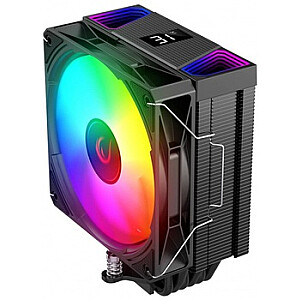 Rampage Octagon C70 CPU dzesētājs LGA1700/AM5 LCD ventilators infinity 120mm ARGB melns