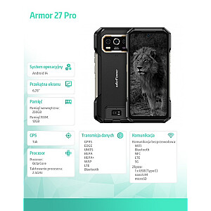 Смартфон Armor 27 Pro 5G 12/256GB Черный