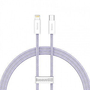 Baseus Dynamic 2 USB-C uz Lightning, 20W, 1m (purpursarkans)