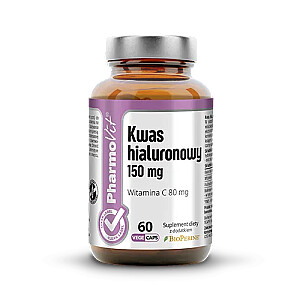 PHARMOVIT Hialuronskābe 150mg uztura bagātinātājs 60 kapsulas