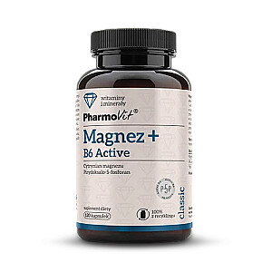 PHARMOVIT Магнез + B6 Активный диетический добавка 120 капсул
