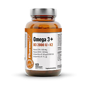PHARMOVIT Omega 3 + D3 2000 IU + K2 добавка к пище 60 капсул