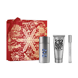 SET CAROLINA HERRERA 212 Vīriešiem EDT aerosols 100ml + ASG 100ml + EDT aerosols 10ml