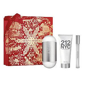НАБОР CAROLINA HERRERA 212 Woman EDT спрей 100мл + ЛОЦИОН ДЛЯ ТЕЛА 100мл + МИНИАТЮРА EDT 10мл