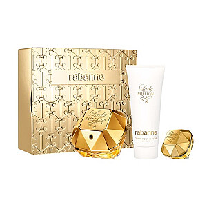 SET PACO RABANNE Lady Million EDP smidzinātājs 80ml + ĶERMEŅA LOSJONS 100ml + MINIATŪRA EDP 5ml