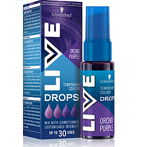SCHWARZKOPF Live Drops mazgājamā matu krāsa Orchid Purple 30ml