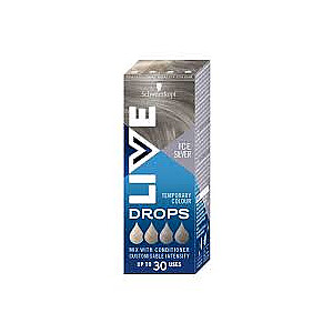 SCHWARZKOPF Live Drops смываемая краска для волос Icy Silver 30ml